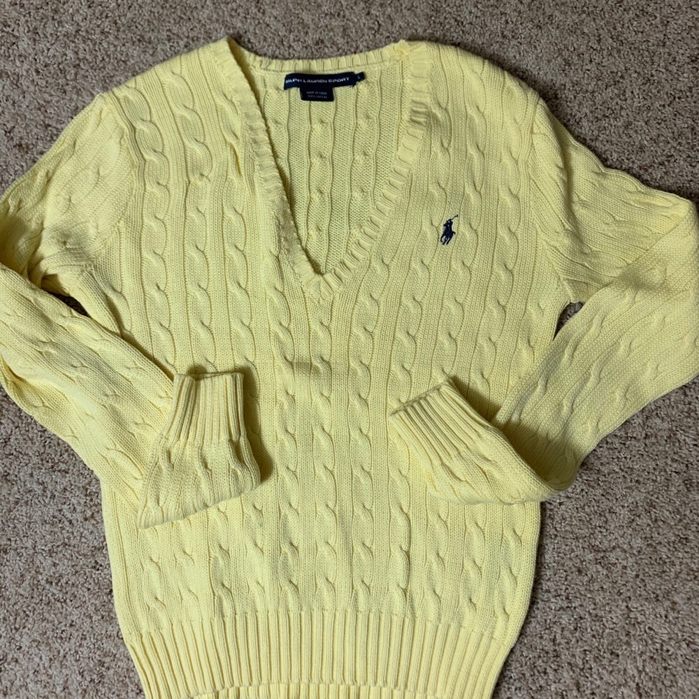 Cable knit sweater